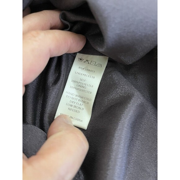 J.O.A. Los Angeles  Top Grey/ Mauve W/ Blush Polka Dot Bell  Long sleeve Sz Med. - Picture 7 of 10